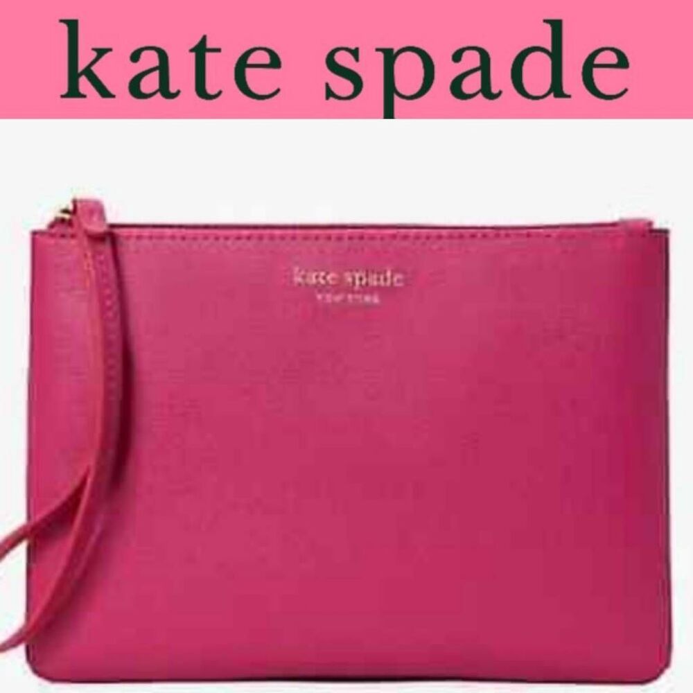 Kate Spade Keaton Soft Milling Wristlet- Dark Magen
